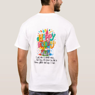 Funny LGBT French Bulldog Birthday T - Shirt
