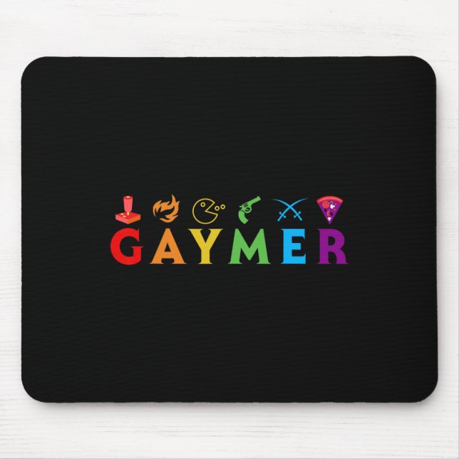 Funny Lgbt Pride Gay Gamer Videospiel Lover Mousepad (Vorne)