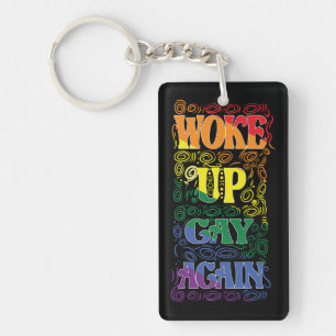 Funny LGBTQ Geweckt Gay wieder Gay Pride Keych Schlüsselanhänger