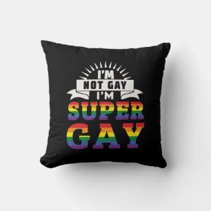 Funny LGBTQ   Ich bin Super Gay   GAY PRIDE Kissen