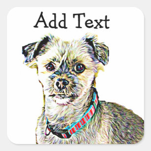 Funny Lhaso Apso oder Shitzu Dog Sticker Personali