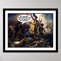 Funny Liberty führt das Volk an