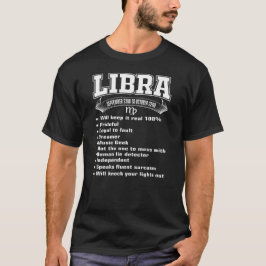 Funny Libra Fakten Zodiac Sign Geschenk T-Shirt