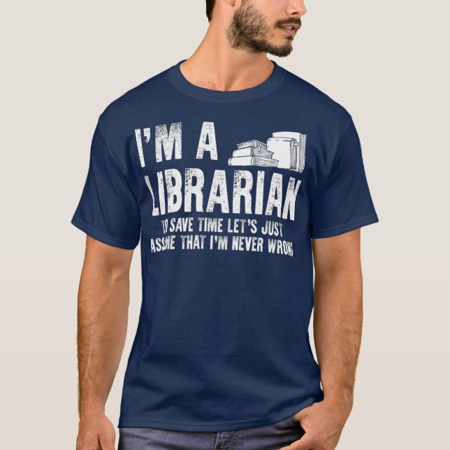 Funny Librarian Apparel  Top Librarians Design (Vorderseite)