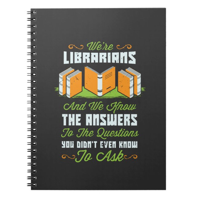 Funny Librarian Geschenke Notizblock (Vorderseite)
