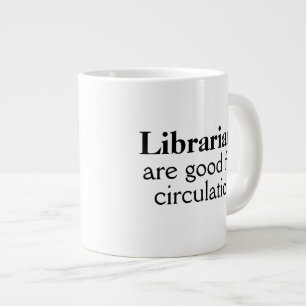 Funny Librarian Gift Jumbo Tasse Circular Pub