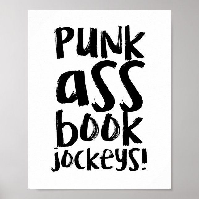 Funny Librarian Quote Poster (Vorne)