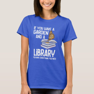 Funny Librarian und Keen Gardener Retirement Swag T-Shirt