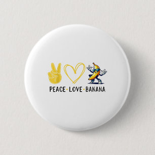 Funny Liebe Banana Niedlich Banana Liebe Banana Button