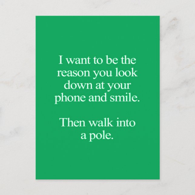 FUNNY LIEBE CRUSH QUOTES REDEWENDUNGEN AUSDRÜCKE T POSTKARTE (Vorderseite)