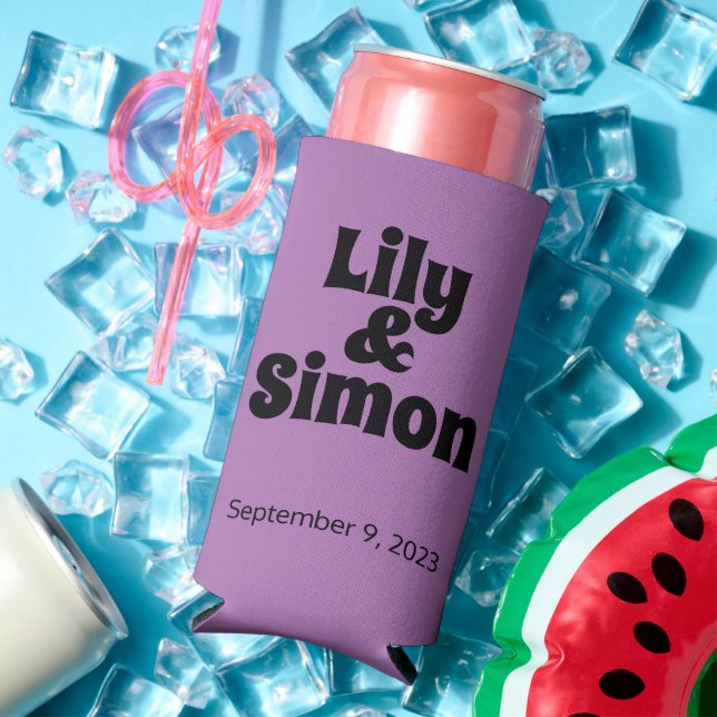 Funny "Liebe hat mich gefunden" Lavendel-Gastgesch Selters Dosenkühler (In Situ Sommer)