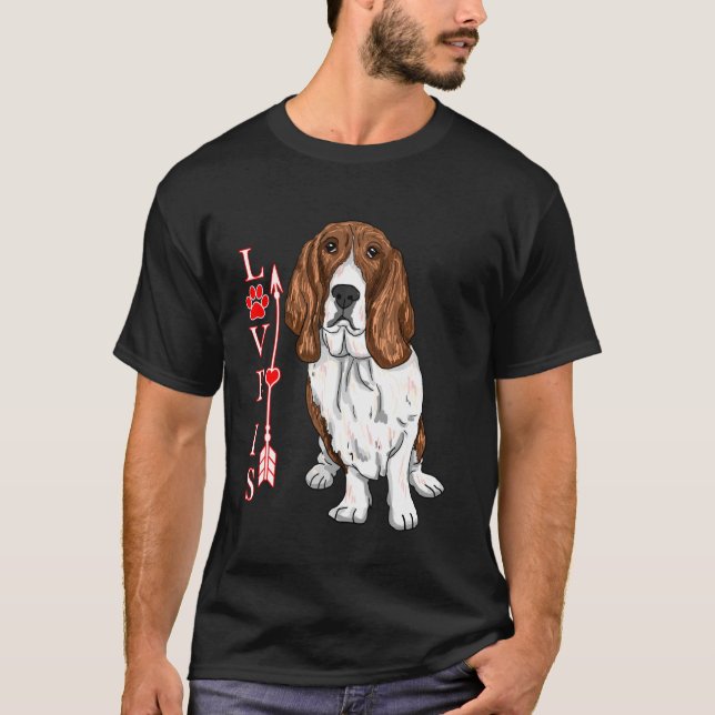 Funny Liebe ist Basset Hound Hund Niedliche Dog Pa T-Shirt (Vorderseite)