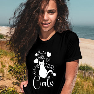 Funny Liebe Katze Niedlich Zeichnend Typografy T - T-Shirt