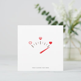 Funny Liebe Meter Valentinstag Card Feiertagskarte