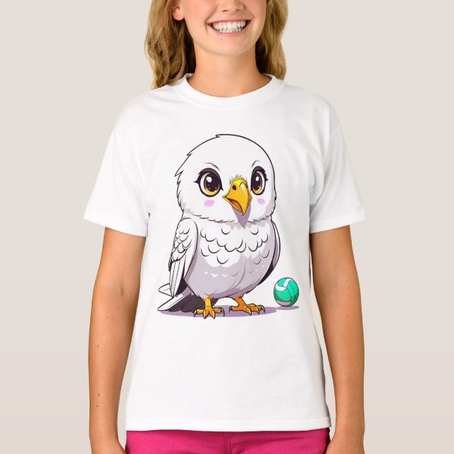 Funny Liebe Owl Niedlich T-Shirt (Vorderseite)