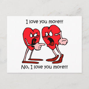 Funny Liebe Postkarte