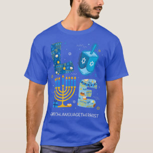 Funny LIEBE Speech Sprachtherapeutin Menorah Jewis T-Shirt