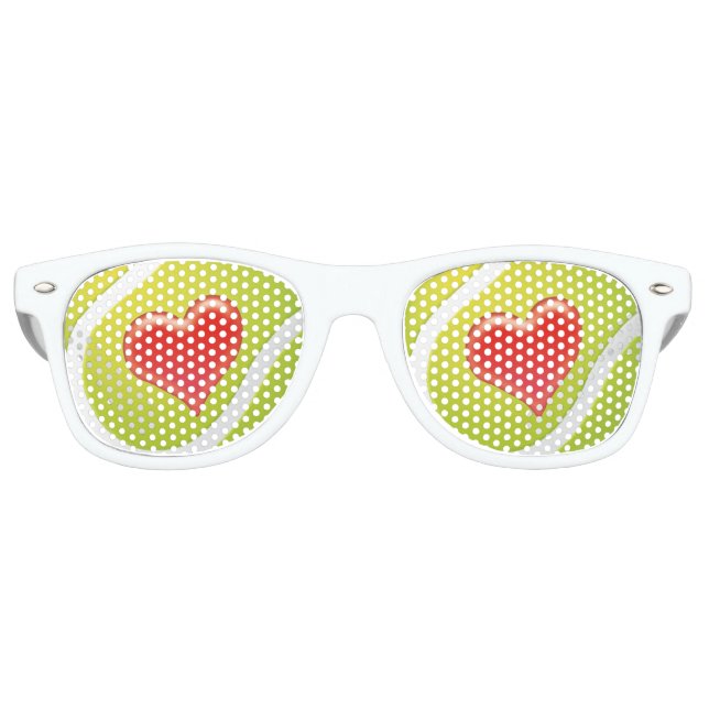 Funny Liebe Tennis Geschenk | Sportfan Sonnenbrille (Vorderseite)