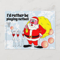 Funny lieber Netball Weihnachten spielen