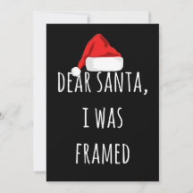 Funny Lieber Santa I war gerahmt Weihnachten lusti