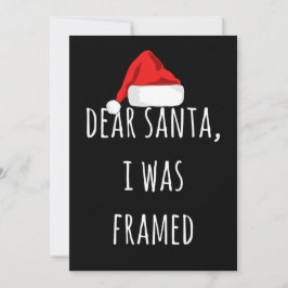 Funny Lieber Santa I war gerahmt Weihnachten lusti