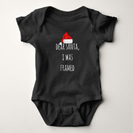 Funny Lieber Santa I war gerahmt Weihnachten lusti Baby Strampler