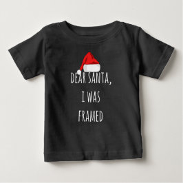 Funny Lieber Santa I war gerahmt Weihnachten lusti Baby T-shirt