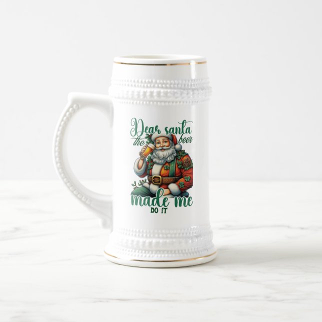 Funny lieber Weihbier Bierglas (Links)