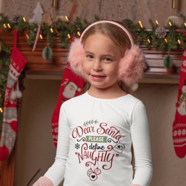 Funny Lieber Weihnachten Bitte definieren Schöne W T-Shirt (Von Creator hochgeladen)