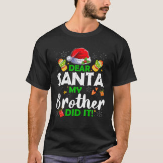 Funny Lieber Weihnachten, mein Bruder hat es Famil T-Shirt