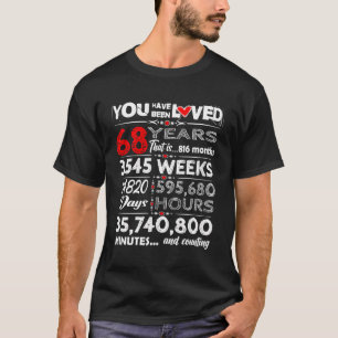 Funny liebevoll seit 68 Jahren geliebt T-Shirt