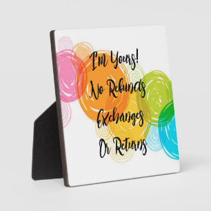 Funny Liebhaber Ich bin dein Zitat-Jubiläumsgesche Fotoplatte