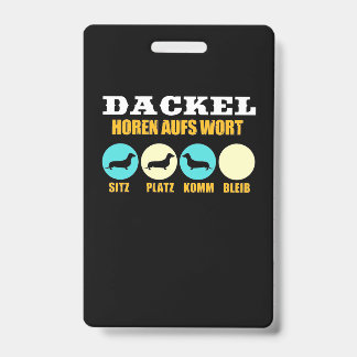 Funny Life mit Dackel Hund Ausweis