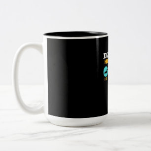 Funny Life mit Dackel Hund Zweifarbige Tasse