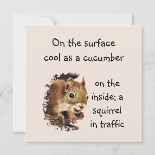 Funny Life Quote Surface Cool Insider Eichhörnchen