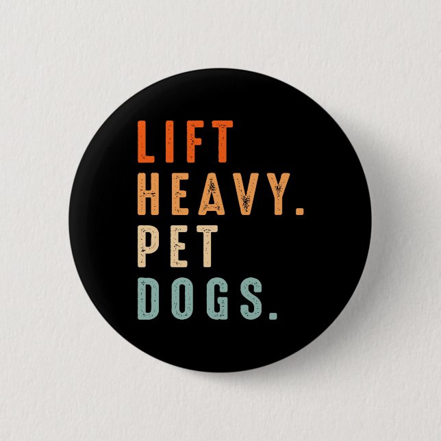 Funny Lift Heavy Pet Hunde Gym Fitness Lifti Button (Vorderseite)