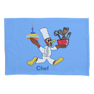 Funny Light Blue Koch Ducky Kazoo Pillowcase Kissenbezug