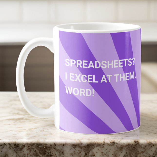 Funny Lila Spreadsheet Coffee Tasse (Von Creator hochgeladen)