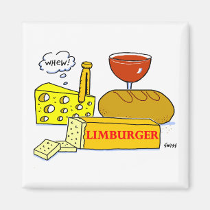 Funny Limburger Käse Cartoon Gastgeschenk schmecke Magnet