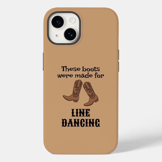 Funny Line Dancing Cowboy Boots Line Dancer Case-Mate iPhone Hülle (Rückseite)