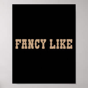 Funny Line Tanz Country Western Extravagant wie Poster