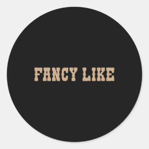 Funny Line Tanz Country Western Extravagant wie Runder Aufkleber