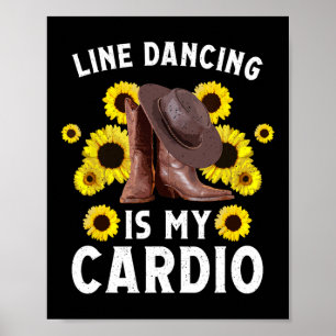 Funny Line Tanzen Kunst für Frauen Männer Linie Ta Poster