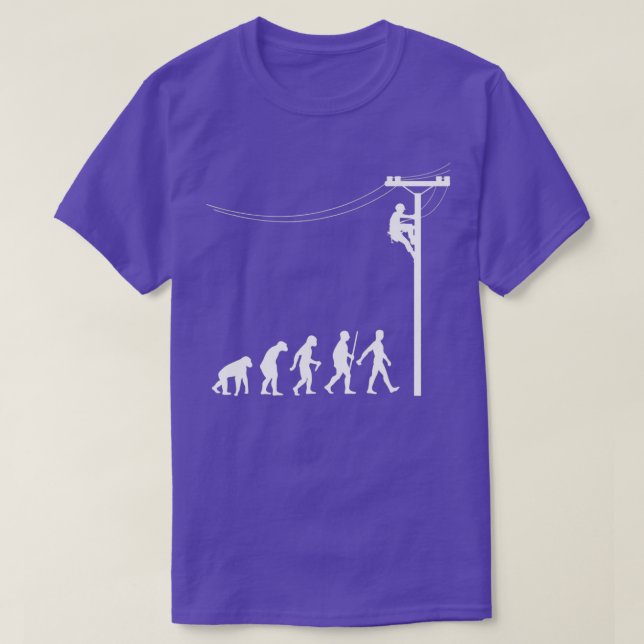 Funny Lineman Designs für Männer Frauen Elektrisch T-Shirt (Design vorne)