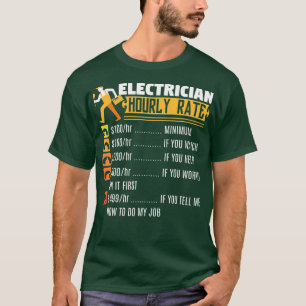 Funny Lineman Geschenk für einen Elektriker T-Shirt