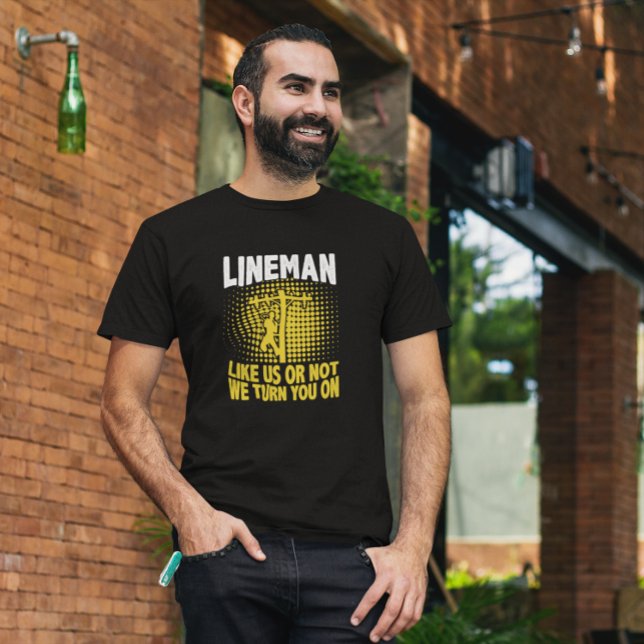 Funny Lineman Zitat Elektrischer Drahtseil T-Shirt (Funny Lineman Quote Electrician Wire Cable T-Shirt)