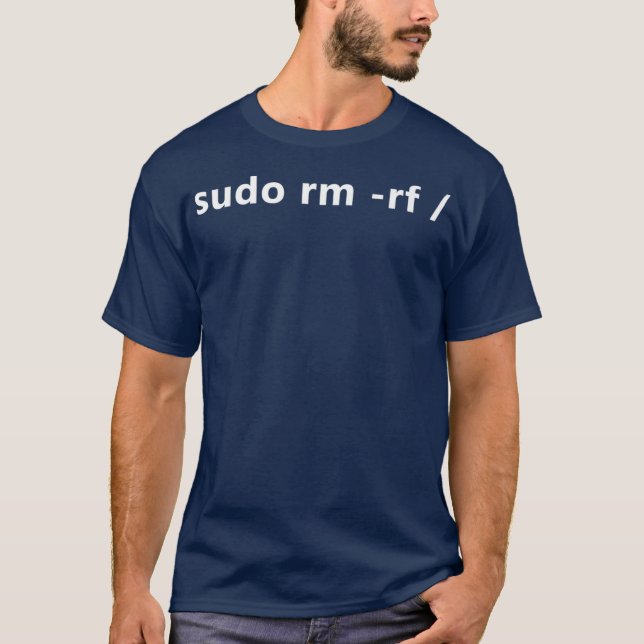 Funny Linu Sudo RM RF Funny Linu Premium T-Shirt (Vorderseite)