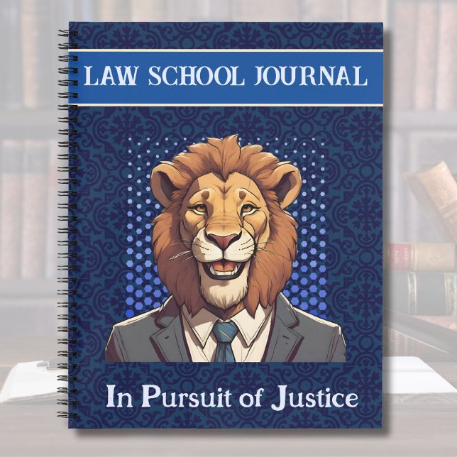 Funny Lion Geschenk für Anwälte der Juristen Notizbuch (Funny Lion Gift for Law Student Lawyer Enforcement)