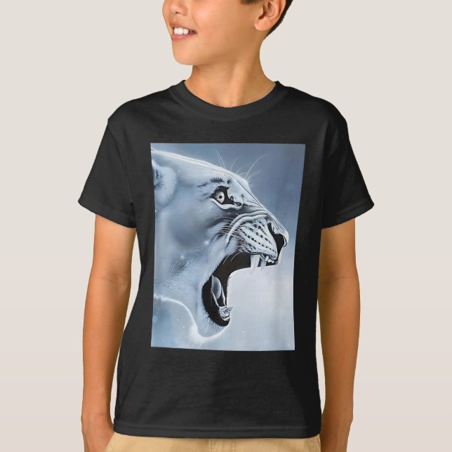 Funny Lion Monkey Meme Ragebait Meme Brainrot Gene T-Shirt (Vorderseite)