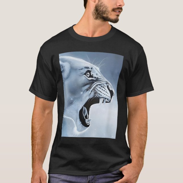Funny Lion Monkey Meme Ragebait Meme Brainrot Gene T-Shirt (Vorderseite)